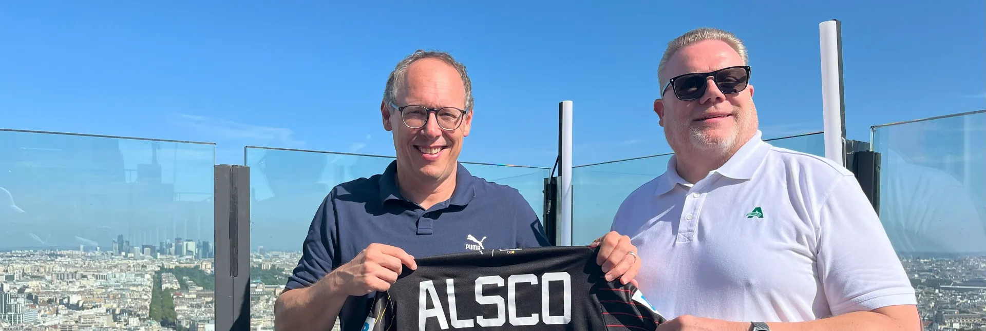 DHB-Vorstandsvorsitzender Mark Schober und ALSCO-Geschäftsführer René Schneider. - Foto: privat