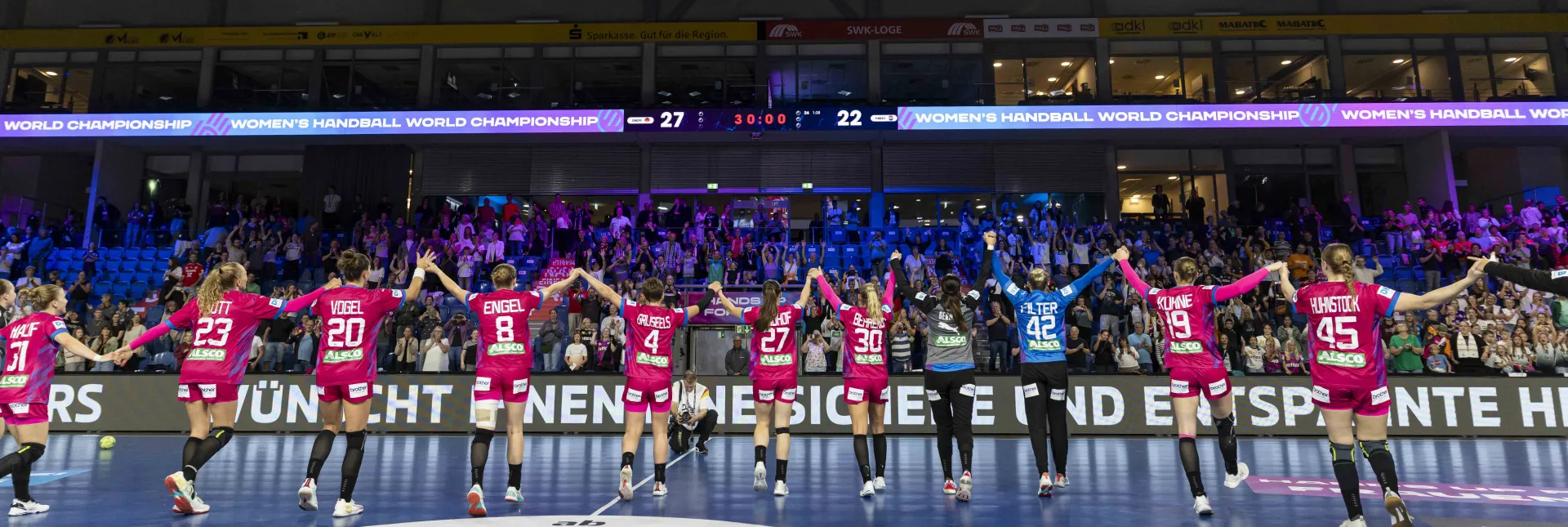 Die Nationalmannschaft begeisterte bei der WM und war der perfekte Botschafter der Bewegung "Hands up for more"